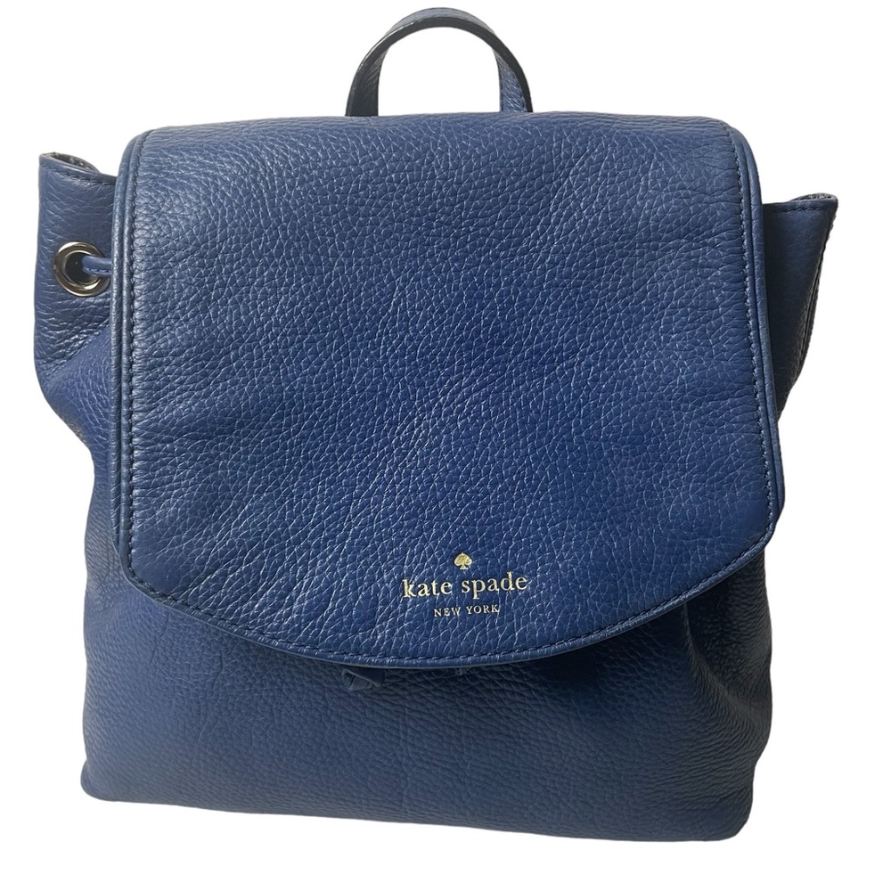 KATE SPADE Mulberry Street Small Breezy Blue Pebbled Leather Backpack
